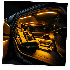 homero.vergara interior of luxury cab car minimalist pale yello 97065f12 c37a 4c36 ade7 b77fd6e1e991